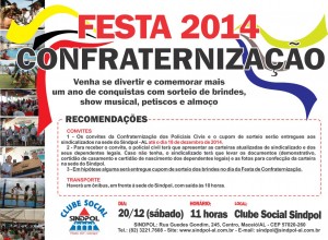 CARTAZ CONFRATERNIZACAO 2014