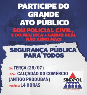 cartaz ato sindpol