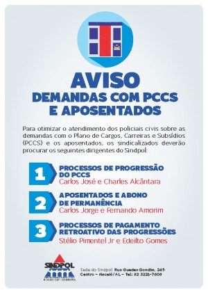 cartaz demandas