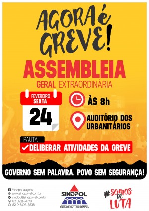 CARTAZ GREVE